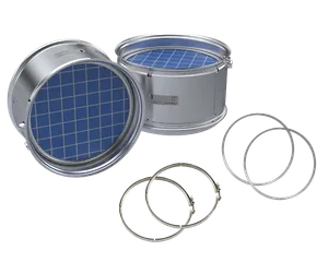 XQ0710 - DPF for Cummins X15, X12 — Filter With Clamps and Gaskets — 2