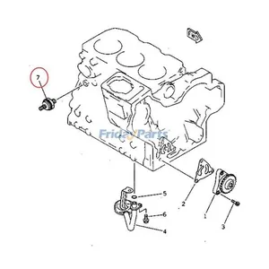 Oil Pressure Switch YM121252-39450 for Komatsu Excavator PC20R PC27R PC35R PC45R — 7