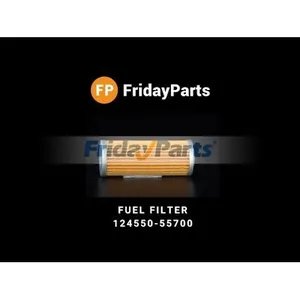 2 Pieces Fuel Filter YM124550-55700 for Komatsu Engine 2D68E 3D66 3D68E 3D72 3D75 3D84 Excavator PC03-2 PC10-7 PC15R-8 PC20FR-2 — 6