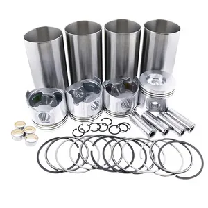 Cylinder Liner Kit Engine Four Matching for Komatsu 4D88E-3 4D88E-5 4D88E-6 4D88E-7 PC40MR-2 PC50MR-2 PC45R-8 SK714-5 SK815-5 WA50-6