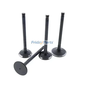 4 Pieces Intake Valve YM129100-11100 YM129004-11130 for Yanmar 4TNV88 Komatsu 4D88-6 4D88E 4D88E-6 Engine