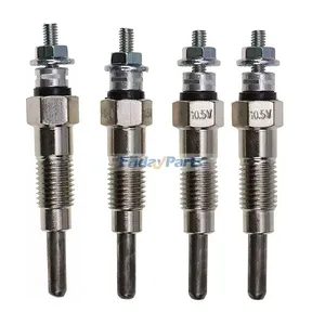 4Pcs Glow Plug YM129155-77800 for Komatsu 4D98E 4D94E 4D92E Engine