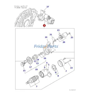 9T 12V Sarter Motor YM129900-77010 for Komatsu Engine 4D92E-1 4D94E-1… — 6
