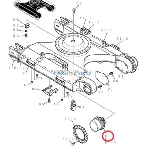 Travel Gearbox With Motor YN53D00015F1 for New Holland Excavator E215B — 2